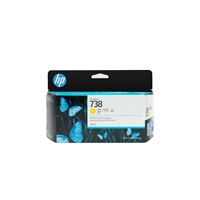 HP 738 130-ml Yellow DesignJet Ink Cartridge