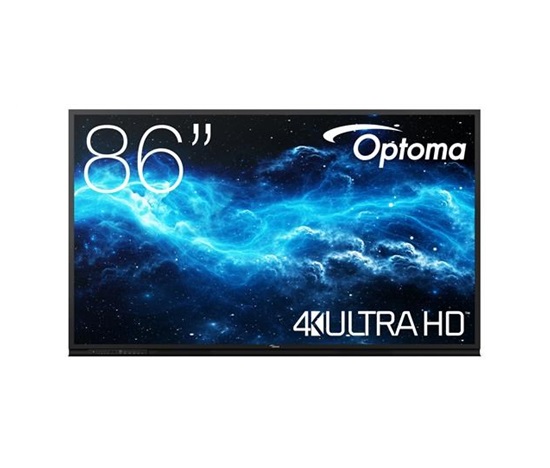 Optoma 3862RK IFPD 86" -  interaktivní dotykový, 4K UHD, multidotyk 40prstu, Android 11, 4GB RAM/ 32GM ROM, rozbalen