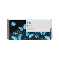 HP 738 300-ml Cyan DesignJet Ink Cartridge