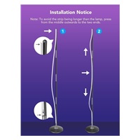 Govee RGBICW Smart Corner Floor Lamp