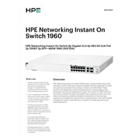 HPE Networking Instant On Switch 8p Gigabit CL4 4p SR2.5G CL6 PoE 2p 10GBT 2p SFP+ 480W 1960