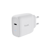 TRUST nabíječka 45W Maxo, USB-C, Nabíječka do zdi, 2m USB-C kabel, bílá