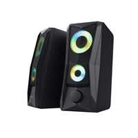 TRUST reproduktory GXT 606 Javv RGB-Illuminated 2.0 Speaker Set, černá
