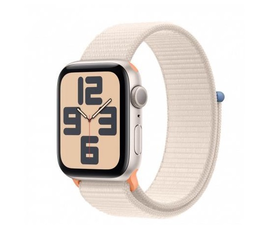 APPLE Watch SE GPS 44mm Starlight Aluminium Case with Starlight Sport Loop