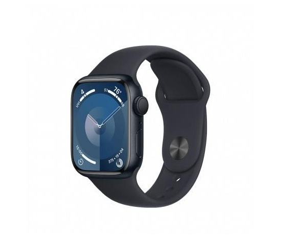 APPLE Watch Series 9 GPS 41mm Midnight Aluminium Case with Midnight Sport Band - S/M