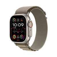 APPLE Watch Ultra 2 GPS + Cellular, 49mm Titanium Case with Olive Alpine Loop - Small