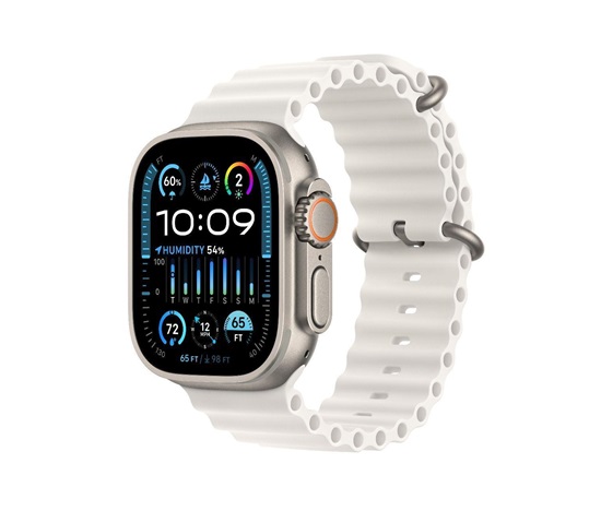 APPLE Watch Ultra 2 GPS + Cellular, 49mm Titanium Case with White Ocean Band