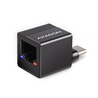 AXAGON ADE-MINIC, USB-C 3.2 Gen 1 - karta sieciowa Gigabit Ethernet MINI, Realtek 8153, instalacja automatyczna, czarna