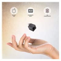 AXAGON ADE-MINIC, USB-C 3.2 Gen 1 - karta sieciowa Gigabit Ethernet MINI, Realtek 8153, instalacja automatyczna, czarna