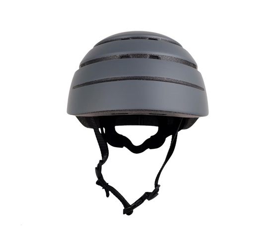 ACER Foldable Helmet (skládací helma), šedá se zeleným reflexním pruhem vzadu, velikost M (56-59 cm), 340 gr