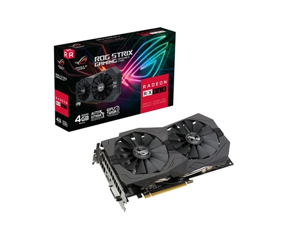 ASUS VGA AMD Radeon RX 560 ROG STRIX V2 4G, 4G GDDR5, 1xHDMI, 1xDVI-D