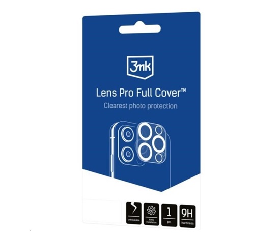 3mk Lens Pro Full Cover pro Apple iPhone 15 Pro / iPhone 15 Pro Max