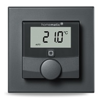 Homematic IP  Nástěnný termostat se senzorem vlhkosti, antracit - HmIP-WTH-A