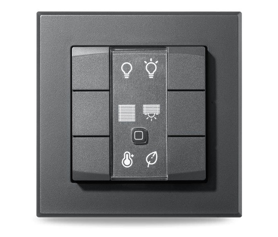 Homematic IP Nástěnný dálkový ovladač - 6 tlačítek, antracit