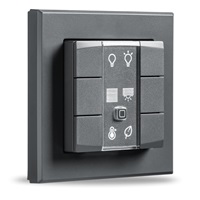 Homematic IP  Nástěnný dálkový ovladač - 6 tlačítek, antracit - HmIP-WRC6-A