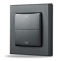 Homematic IP  Kryt kolébkového vypínače - se symboly, antracit - HmIP-BRA-A