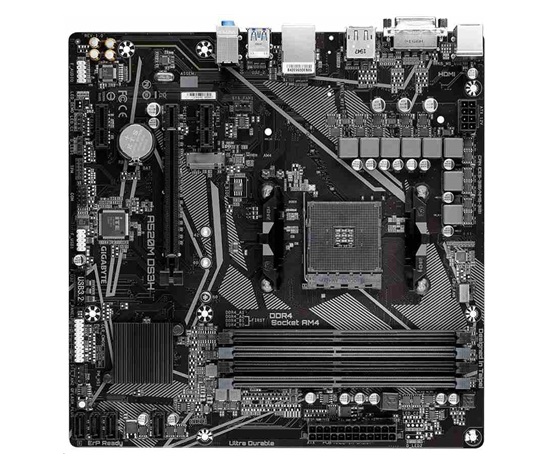 GIGABYTE MB Sc AM4 A520M DS3H V2, AMD A520, 4xDDR4, 1xHDMI, 1xDP, mATX