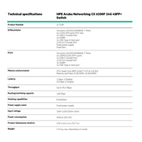 HPE Aruba Networking CX 6200F 24G 4SFP+ Switch JL724A RENEW