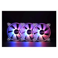 1stCOOL KIT AURA EVO CRYSTAL ARGB 3x Crystal White ventilátor + ARGB Nano řadič