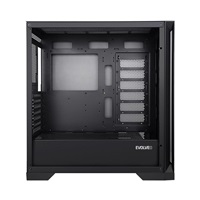 EVOLVEO Ptero Q2+, 2x čelní panel - sklo /mřížka, case ATX, černá, 4x ARGB Ventilátor