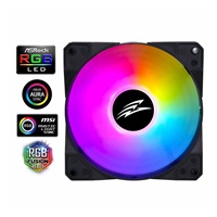 EVOLVEO 12FS ventilátor 120mm, ARGB, černý rám, slave