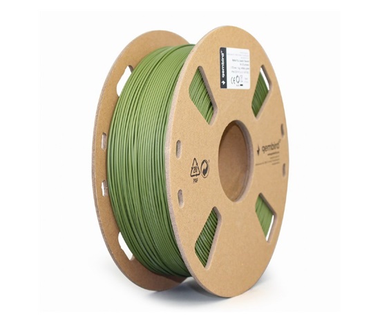 GEMBIRD Tisková struna (filament) PLA MATTE, 1,75mm, 1kg, zelená