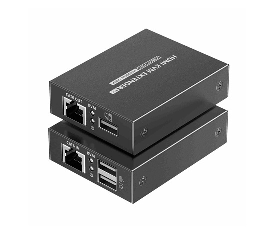 PREMIUMCORD HDMI KVM extender 4K a FULL HD 1080p na 70m s přenosem USB
