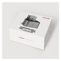 AXAGON ADSA-DC, USB-C 5Gbps - 2x SATA 6G 2.5"/3.5" SSD/HDD CLONE DUAL stacja dokująca