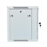 XtendLan 19" nástěnný rozvaděč 12U 600x450, nosnost 60 kg, skleněné dveře, rozložený, šedý