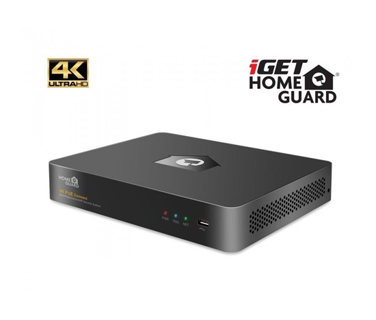 iGET HOMEGUARD HGNVK88504 - PoE 4K UltraHD NVR CCTV 8CH + 4x kamera