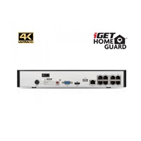 iGET HOMEGUARD HGNVK88504 - PoE 4K UltraHD NVR CCTV 8CH + 4x kamera