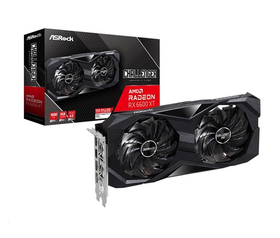 BAZAR - ASRock VGA AMD Radeon RX 6600 XT Challenger D 8GB OC, RX 6600 XT, 8GB GDDR6, 3xDP, 1xHDMI - Po opravě (Bez příšl