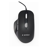 GEMBIRD myš MUS-6B-02, drátová, optická, USB, podsvícená, černá