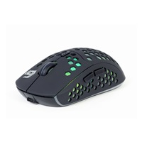 GEMBIRD myš RAGNAR WRX500, černá, bezdrátová, podsvícená, 1600DPI, USB nano receiver