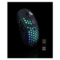 GEMBIRD myš RAGNAR WRX500, černá, bezdrátová, podsvícená, 1600DPI, USB nano receiver