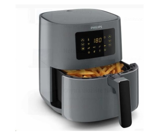 Philips 5000 series HD9255/60 fryer Single 4.1 L Stand-alone 1400 W Hot air fryer Black, Grey