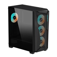 GIGABYTE case GB-C301G, ARGB Hub, průhledná bočnice, Mid tower, 4x ARGB ventilátor
