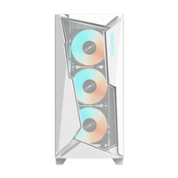 GIGABYTE case GB-C301GW, ARGB Hub, průhledná bočnice, Mid tower, 4x ARGB ventilátor, bílá