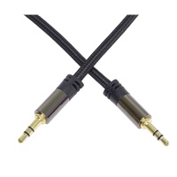 PREMIUMCORD kabel, stíněný, Jack 3.5mm - Jack 3.5mm M/M 1,5m
