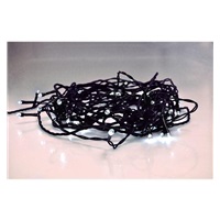 Solight LED venkovní vánoční řetěz, 200 LED, 10m, přívod 5m, 8 funkcí, IP44, studená bílá