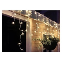 Solight LED vánoční závěs, rampouchy, 360 LED, 9m x 0,7m, přívod 6m, venkovní, teplé bílé světlo