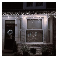 Solight LED vánoční závěs, rampouchy, 360 LED, 9m x 0,7m, přívod 6m, venkovní, teplé bílé světlo