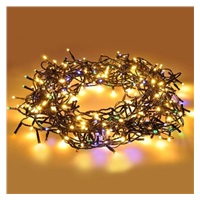 Solight LED WIFI smart venkovní vánoční řetěz, 240 LED, 12m, přívod 5m, teplá bílá + vícebarevný