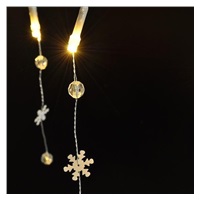 Solight LED řetěz s ozdobnými přívěšky 20LED, 60x mini dekorace, 2m, 2x AA