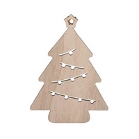 Solight LED nástěnná dekorace vánoční stromek, 24x LED, 2x AA