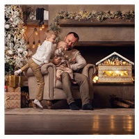 Solight LED adventní kalnedář - horská chata, 10x LED, 50x40cm, 2x AA