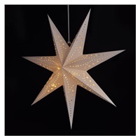 Solight LED vánoční hvězda, závěsná, 60cm, 20x LED, časovač, 2x AA