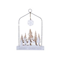 Solight LED závěsná dekorace - les s jeleny, 14x LED, 2x AA