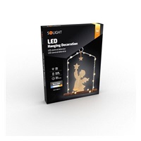 Solight LED závěsná dekorace - anděl, 20x LED, 2xAA