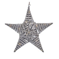 Solight LED ratanová hvězda, 40x LED, 2xAA, 40cm